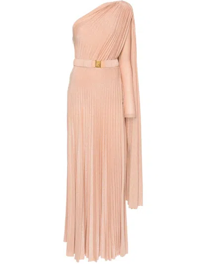 Elisabetta Franchi Vestido Largo - Rosado In Peach Rose