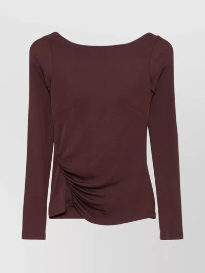 ELISABETTA FRANCHI BOAT NECK OPEN BACK TOP
