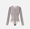 Elisabetta Franchi Sheer Fabric Long Sleeves Round Neckline