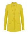 Elisabetta Franchi Viscose Shirt In Yellow