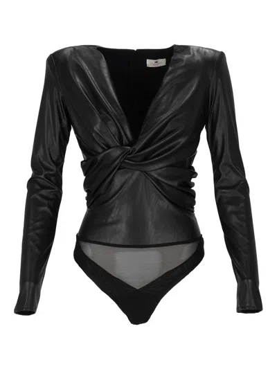 Elisabetta Franchi Bodysuit In Black