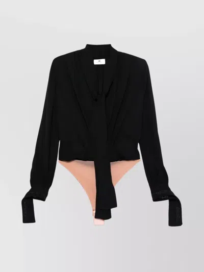 Elisabetta Franchi Bodysuit Featuring Bow Detail And Keyhole Back