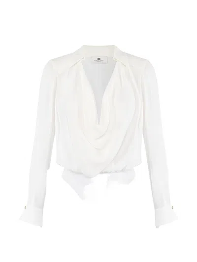 Elisabetta Franchi Bodysuit In White