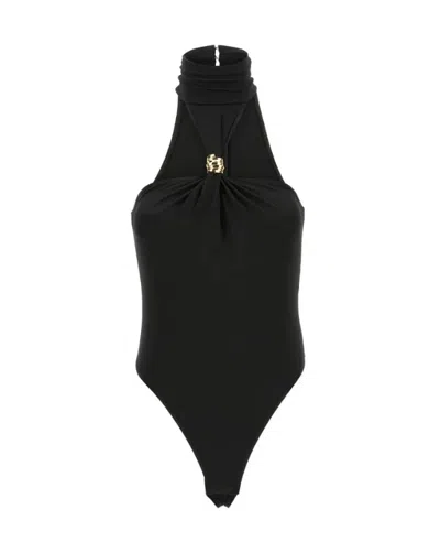 Elisabetta Franchi Bodysuit With Jewel Detail In Black