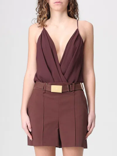 Elisabetta Franchi Bodysuit Woman  In Brown