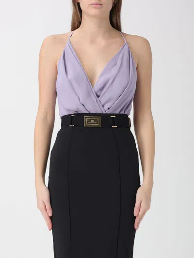 Elisabetta Franchi Bodysuit Woman  In Purple