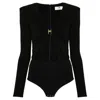 Elisabetta Franchi Jewel-ring Jersey Bodysuit