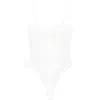 Elisabetta Franchi Rhinestone-embellished Monogram Swimsuit In White