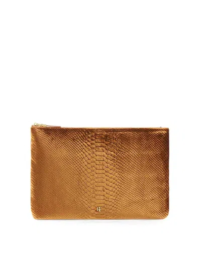 Elisabetta Franchi Bolso Clutch - Marrón