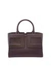 Elisabetta Franchi Merlot Handbag In Purple