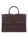 Elisabetta Franchi Logo Handbag In Purple