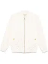Elisabetta Franchi Bomber Jacket In Beige