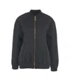 Elisabetta Franchi Bomber Jacket With Monogram In Black