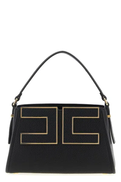 Elisabetta Franchi Borsa A Spalla Logo Piccola In Black