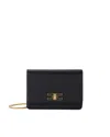Elisabetta Franchi Borsa A Tracolla Nera Piccola Con Placca Logo In 110