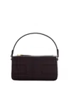 Elisabetta Franchi Borsa Tote Piccola Con Logo In Rilievo Bordeaux In Red