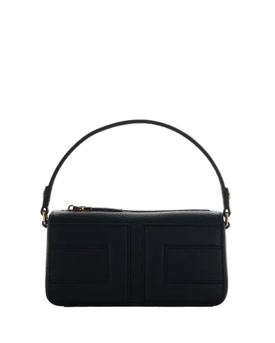 Elisabetta Franchi Borsa Tote Piccola Con Logo In Rilievo Nera In Black