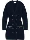 Elisabetta Franchi Bouclé Mini Dress In Blue