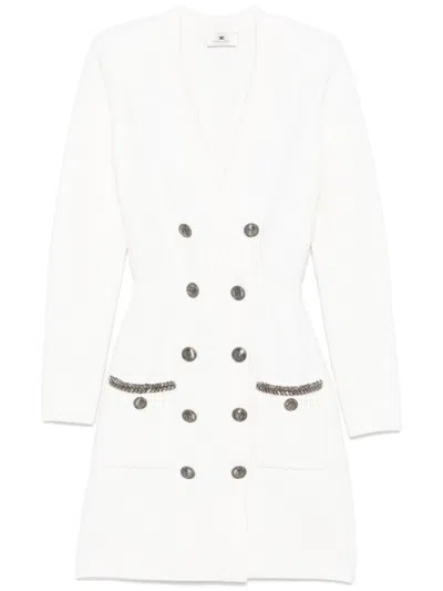 Elisabetta Franchi Vestido Corto - Beis In Beige