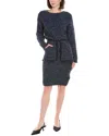 Elisabetta Franchi Boucle Wool-blend Sweaterdress