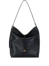 Elisabetta Franchi Boulevard Leather Shoulder Bag In Black