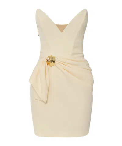 Elisabetta Franchi Bow-detail Crepe Mini Dress
