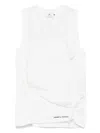 Elisabetta Franchi Bow-detail Jersey Tank Top In White