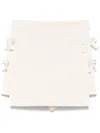 Elisabetta Franchi Bow-detail Skorts In Neutrals