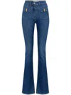 Elisabetta Franchi Bow-detailing Flared Jeans In Blue
