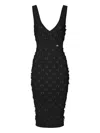 Elisabetta Franchi Bow-detailing Midi Dress In Black