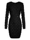 Elisabetta Franchi Bow-detailing Mini Dress In Black
