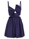 Elisabetta Franchi Bow Detail Cut-out Mini Dress