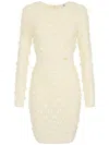 Elisabetta Franchi Bow-embellished Midi Dress In Yellow