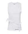 Elisabetta Franchi Bow Knitted Vest In White