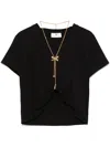 Elisabetta Franchi T-shirt In Black