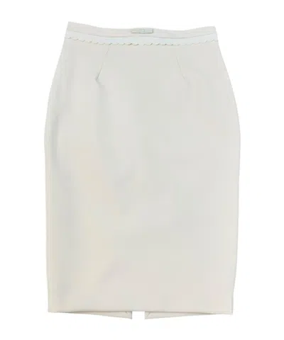 Elisabetta Franchi Bow Skirt In Solid Butte