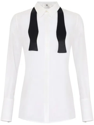 Elisabetta Franchi Bow-tie Georgette Shirt