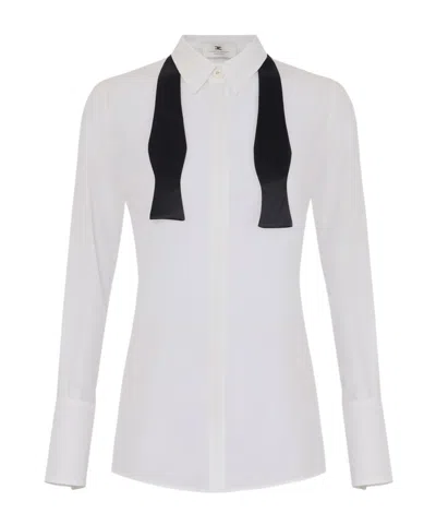 ELISABETTA FRANCHI ELISABETTA FRANCHI BOW-TIE SHIRT