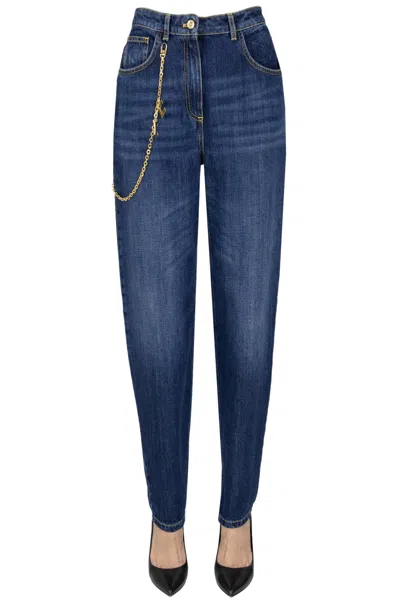 Elisabetta Franchi Boyfriend Jeans In Denim