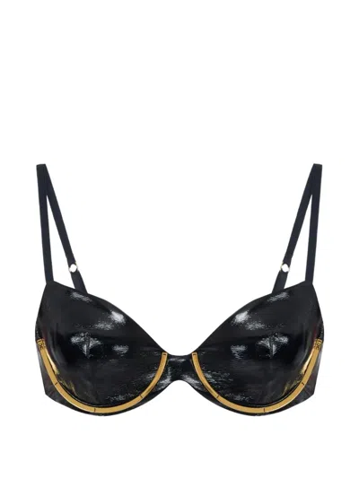 Elisabetta Franchi Bra With Jewel Details In 블랙