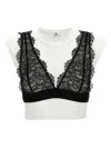 Elisabetta Franchi Blackwhite Bralette T-shirt