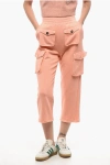 Elisabetta Franchi Woman Pants Salmon Pink Size 8 Cotton In Multi