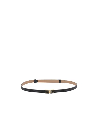 Elisabetta Franchi Buckle Belt In Black
