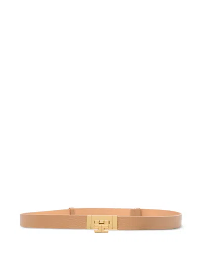 Elisabetta Franchi Buckle Belt In Pink