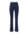 Elisabetta Franchi Buckle-detailing Trousers In Black