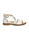 Elisabetta Franchi Buckle-fastening Embellished Sandals In White