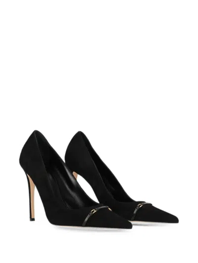 Elisabetta Franchi Buckle-detail Pointed-toe Pumps In Black