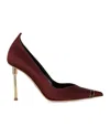 Elisabetta Franchi Pumps With Sculpted Heels In Brown
