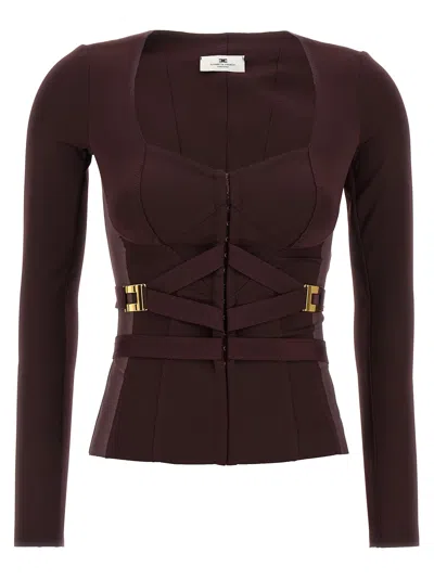 ELISABETTA FRANCHI BUSTIER BLAZER