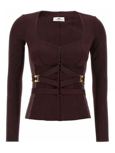 ELISABETTA FRANCHI BUSTIER BLAZER